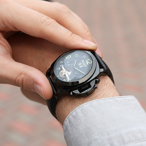 HAIQIN Men's watches automatic mechanical Gold