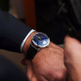 2019 New Agelocer Luxury Brand Blue Automatic Watches Men Moon