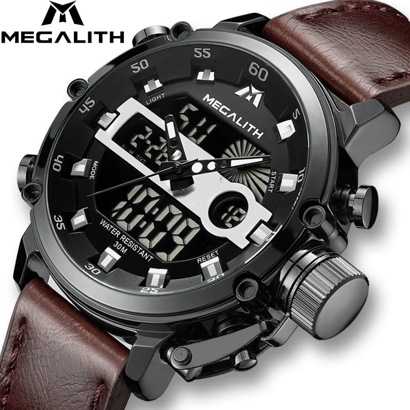 MEGALITH   Watch Men Multi Function Waterproof Luminous