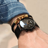 HAIQIN Men's watches automatic mechanical Gold