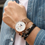 HAIQIN Men's watches automatic mechanical Gold