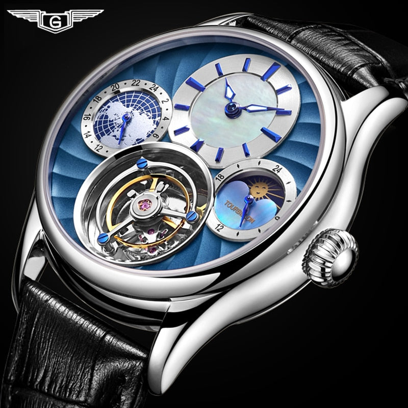 GUANQIN 2019 Real Tourbillon Mechanical Hand Wind