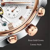 KINYUED Skeleton Tourbillon Mechanical Watch Men 2019