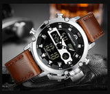 MEGALITH   Watch Men Multi Function Waterproof Luminous