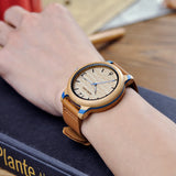BOBO BIRD Lovers' Bamboo Watches Relogio Feminino Analog Quartz Casual