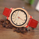 BOBO BIRD Lovers' Bamboo Watches Relogio Feminino Analog Quartz Casual