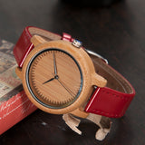BOBO BIRD WJ09 Simple Style Bamboo Women Watch