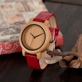 BOBO BIRD WJ09 Simple Style Bamboo Women Watch