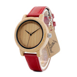 BOBO BIRD WJ09 Simple Style Bamboo Women Watch