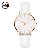 Watch Fashion Casual Women Top Brand Pink Genuine Leather