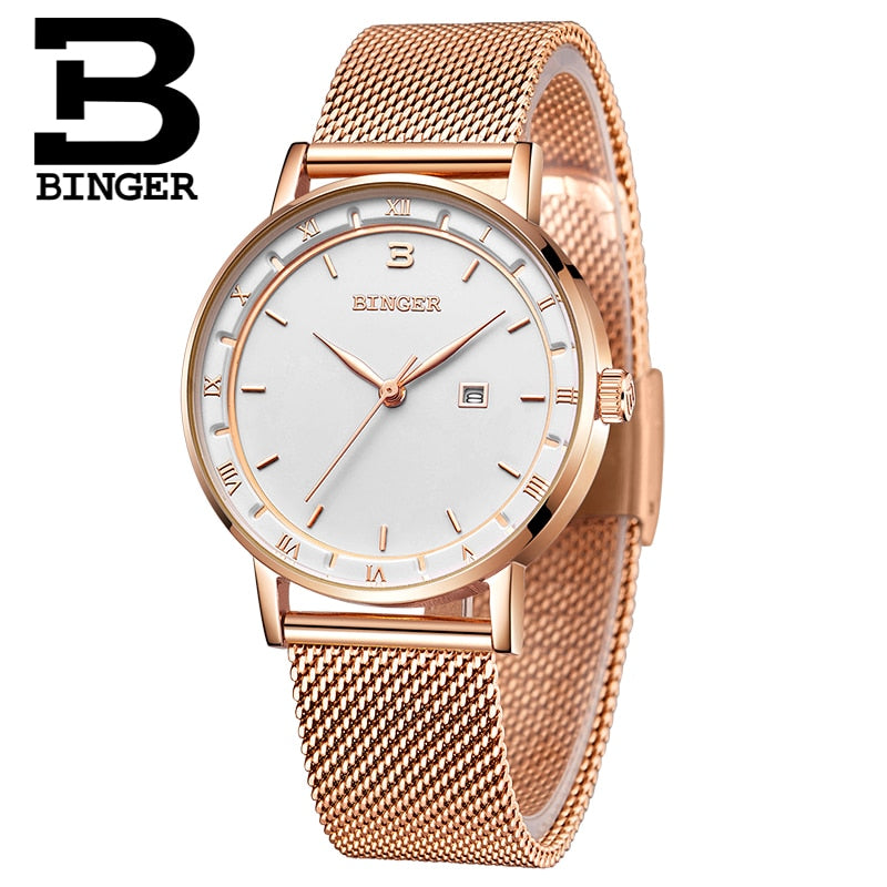 BINGER Women Watches Luxury Brand