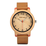BOBO BIRD Lovers' Bamboo Watches Relogio Feminino Analog Quartz Casual