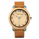 BOBO BIRD Lovers' Bamboo Watches Relogio Feminino Analog Quartz Casual