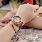 BOBO BIRD Lovers' Bamboo Watches Relogio Feminino Analog Quartz Casual