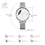 Women Fashion Watch Creative Stainless Steel