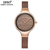 IBSO Brand Luxury Shell Dial Female Watches