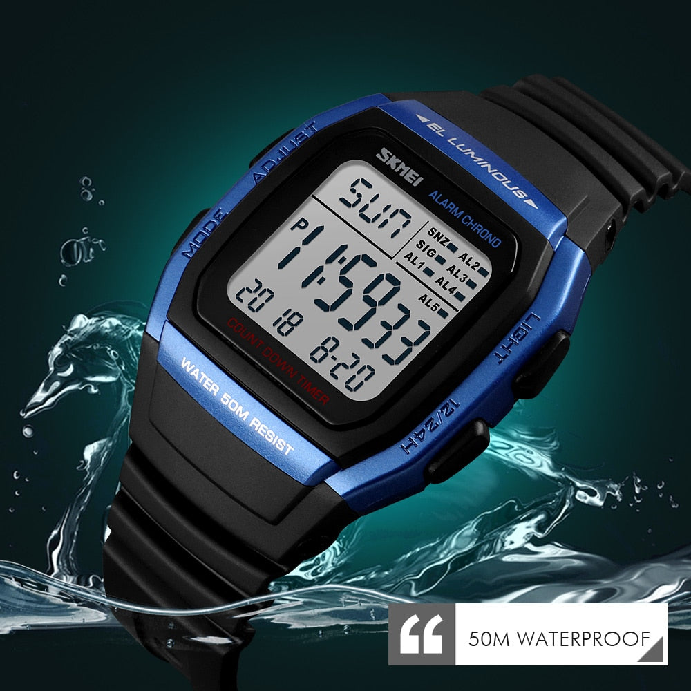 SKMEI Fashion Men Watches Sports Digital Watch Waterproof