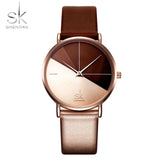 Shengke Women's Watches Fashion Leather