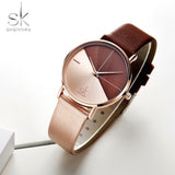 Shengke Women's Watches Fashion Leather