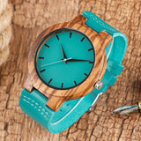 Luxury Royal Blue Wood Watch