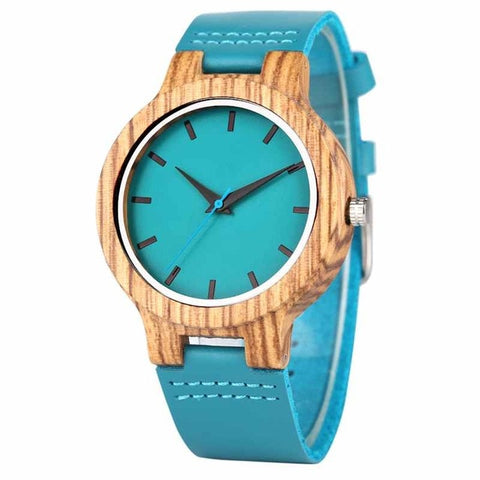 Luxury Royal Blue Wood Watch