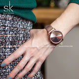 Shengke Women's Watches Fashion Leather