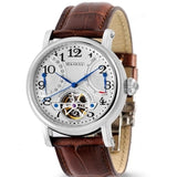 Genuine Leather Waterproof Watch with Rome Digital Business for Various Occasions