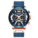 Curren Mens Watches Top Brand Luxury Chronograph Waterproof