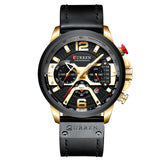 CURREN Luxury Brand Men Analog Leather Sports Watches