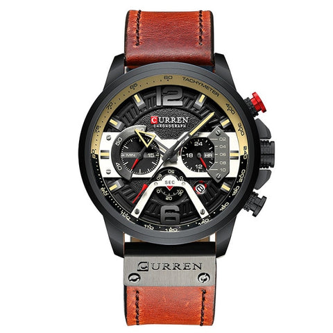 CURREN Luxury Brand Men Analog Leather Sports Watches