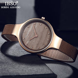IBSO Brand Luxury Shell Dial Female Watches