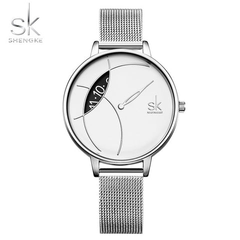 Women Fashion Watch Creative Stainless Steel