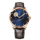 2019 New Agelocer Luxury Brand Blue Automatic Watches Men Moon